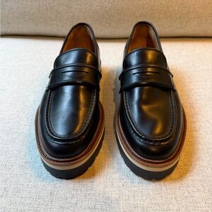 Saturdays New York City Classic Black Leather Loafers